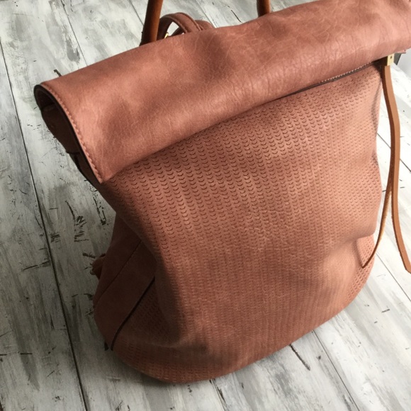 Vegan Leather BACK PACK NWT Dusty Rose Pink - Picture 7 of 7